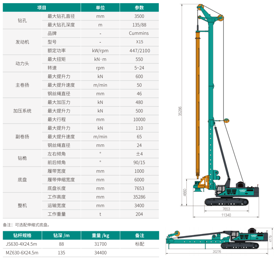 SWDM550H2 超大型多功能旋挖鉆機