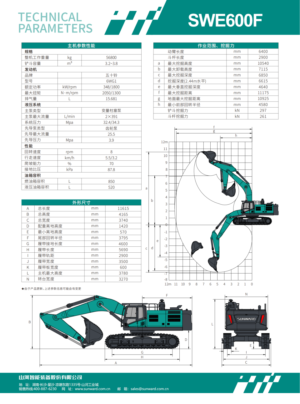SWE600F  大型挖掘機